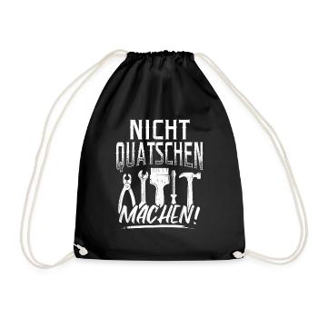 Handwerker Spruch Handwerker Meister Tischler Zimm - Turnbeutel - Schwarz - Vorne