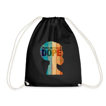 Unapologetically african american queen black - Sac de sport léger - noir - Devant