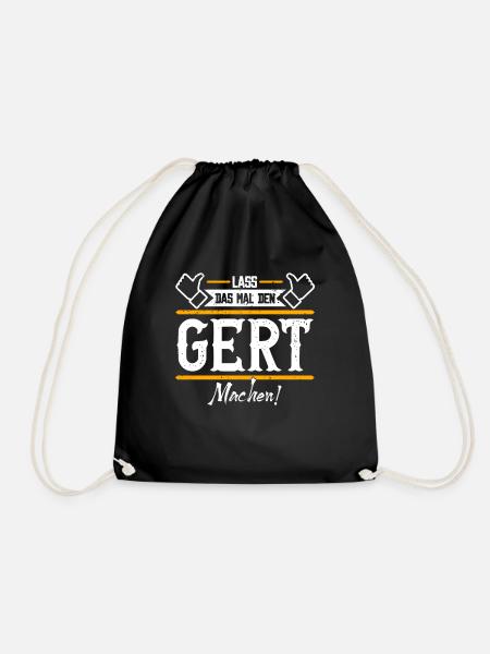 Gert Geschenkidee Geschenk Geburtstag - Turnbeutel - Schwarz