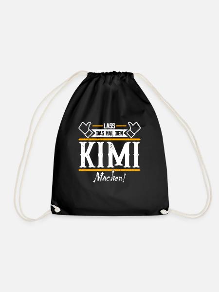 Kimi Geschenkidee Geschenk Geburtstag - Turnbeutel - Schwarz