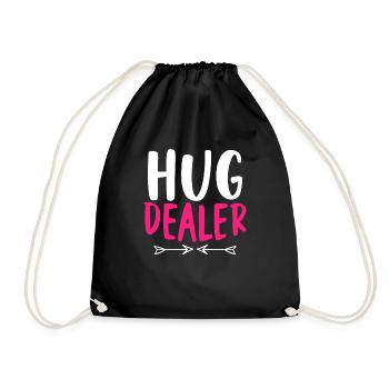 Hug Dealer Embrace Friendship Love Affection - Sac de sport léger - noir - Devant