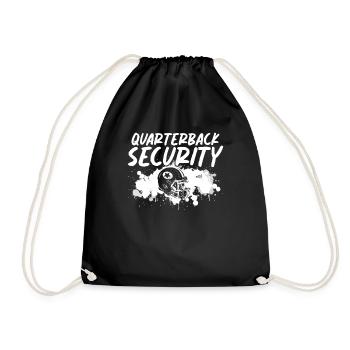 Quarterback Security Lineman Football Stadium - Turnbeutel - Schwarz - Vorne