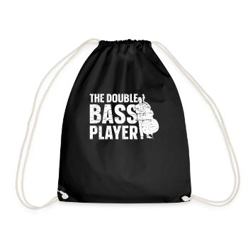 The Double Bass - Contrebasse Contrebassiste - Sac de sport léger - noir - Devant