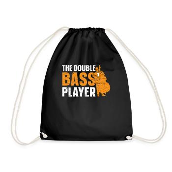 Double Bassist - The Double Bass Player - Turnbeutel - Schwarz - Vorne
