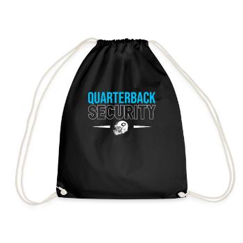 Quarterback Security Lineman Football Stadium - Turnbeutel - Schwarz - Vorne