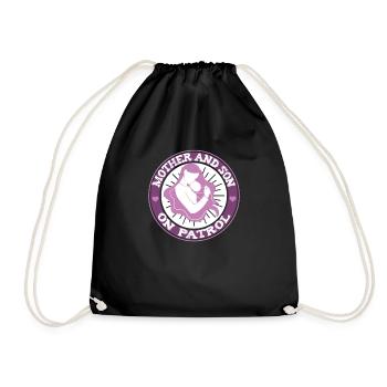 Mom Mother Son - Drawstring Bag - black - Front