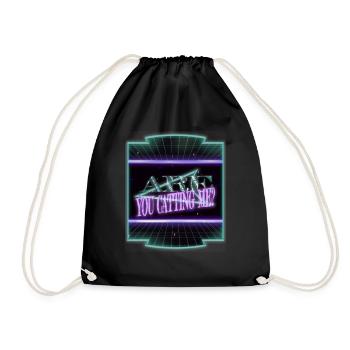joke pet cat fun anniversary big cat cat humor pet - Drawstring Bag - black - Front