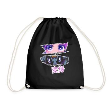 Transformation de l’anime du bien au mal - Sac de sport léger - noir - Devant
