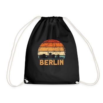 Berlin - Turnbeutel - Schwarz - Vorne