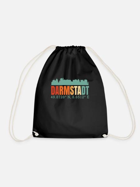 Darmstadt - Turnbeutel - Schwarz