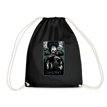 Judgement Skeleton Skull Tarot Card - Turnbeutel - Schwarz - Vorne