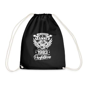die Besten Männer wurden 1983 geboren - Turnbeutel - Schwarz - Vorne