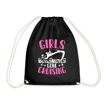 Girls Gone Cruising Cruise Ship Holiday - Drawstring Bag - black - Front