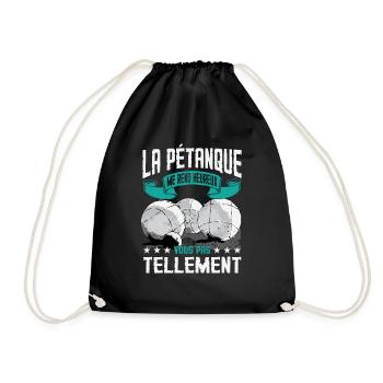 La Pétanque Me Rend Heureux - Sac de sport léger - noir - Devant