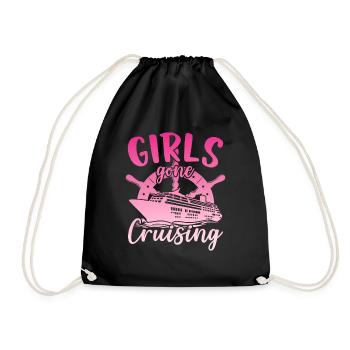 Girls Gone Cruising Cruise Ship Holiday - Drawstring Bag - black - Front