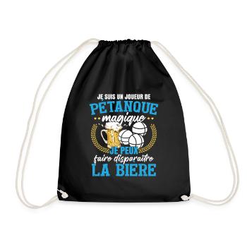 Je Suis Un Joueur De Pétanque - Sac de sport léger - noir - Devant