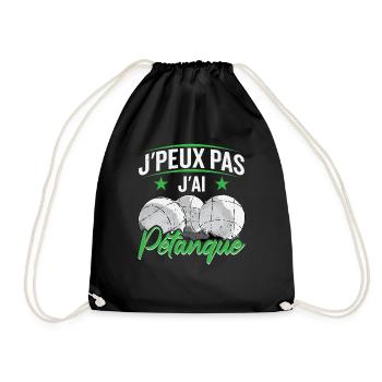 J'ai Pétanque - Sac de sport léger - noir - Devant