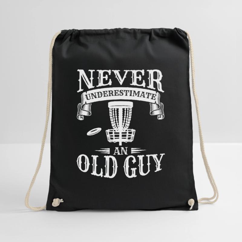 Never Underestimate An Old Guy Disc Golf Course Turnbeutel