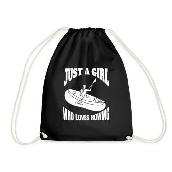 Rower Mrs. Rowing Rower Saying Rowing Club - Drawstring Bag - black - Front