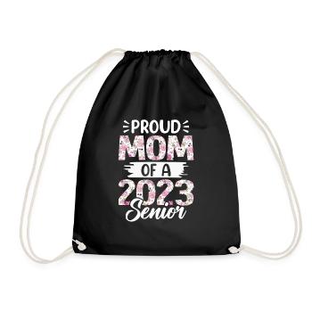 Maman fière drôle d'un cadeau de graduation - Sac de sport léger - noir - Devant