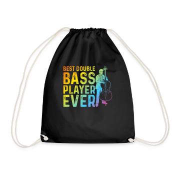 Best Double Bass Player Ever - Contrabass Double B - Turnbeutel - Schwarz - Vorne