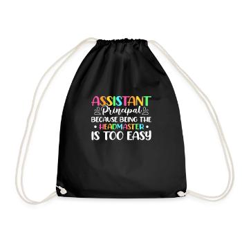 Teacher Deputy Headmistress - Drawstring Bag - black - Front