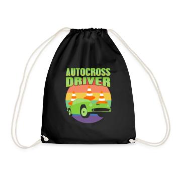 Autocross Driver Retro Autocross Designs - Turnbeutel - Schwarz - Vorne