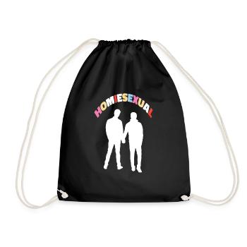 L’art homiesexuel - Sac de sport léger - noir - Devant