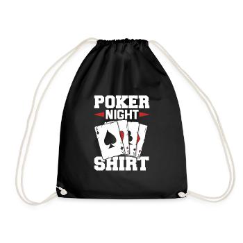 Poker Player Poker Player Poker Gift - Drawstring Bag - black - Front