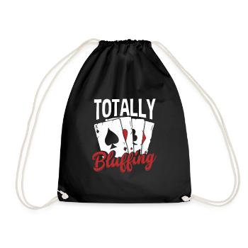 Joueur de poker Joueur de poker Cadeau de poker - Sac de sport léger - noir - Devant