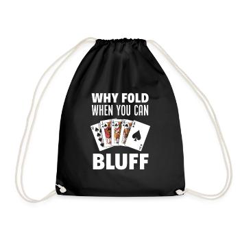 Joueur de poker Joueur de poker Cadeau de poker - Sac de sport léger - noir - Devant