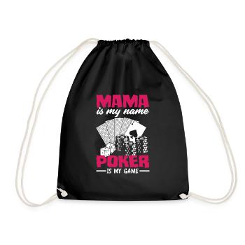 Joueur de poker Joueur de poker Cadeau de poker - Sac de sport léger - noir - Devant