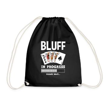 Joueur de poker Joueur de poker Cadeau de poker - Sac de sport léger - noir - Devant