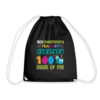 Mon professeur de chimie a survécu 100 jours de moi - Sac de sport léger - noir - Devant