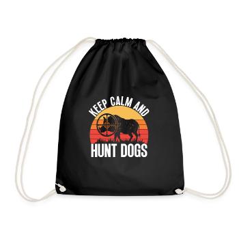 Chasse au cochon Chasseur Chasse au cochon - Sac de sport léger - noir - Devant