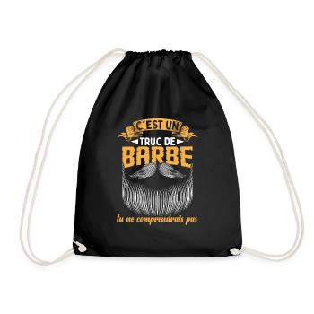 C'est Un Truc de Barbe - Sac de sport léger - noir - Devant
