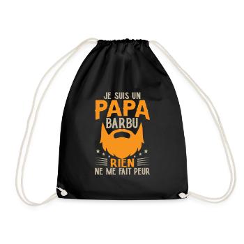 Je Suis Un Papa Barbu - Sac de sport léger - noir - Devant