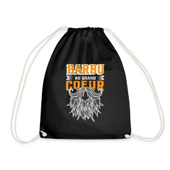 Barbu Au Grand Coeur - Sac de sport léger - noir - Devant