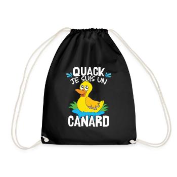 Je Suis Un Canard - Sac de sport léger - noir - Devant