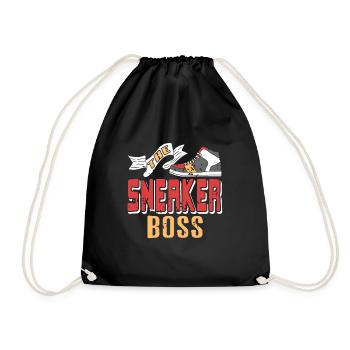 The SNEAKER BOSS Cool Retro Collector Designs - Drawstring Bag - black - Front