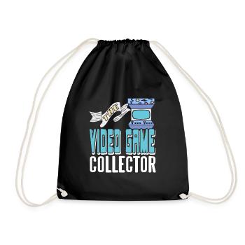 The Video Game Collector Cool Retro Collection - Drawstring Bag - black - Front