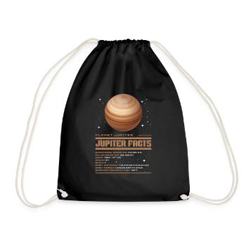 Jupiter - Drawstring Bag - black - Front