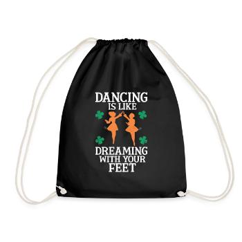 Irish Dance St. Patrick's Dance - Drawstring Bag - black - Front