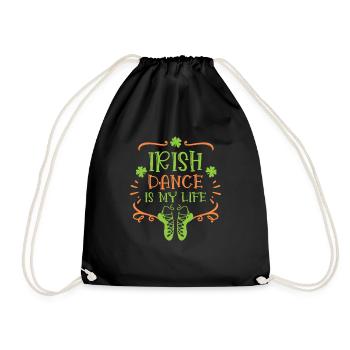 Irish Dance St. Patrick's Dance - Drawstring Bag - black - Front