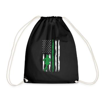 Irish Dance St. Patrick's Dance - Drawstring Bag - black - Front