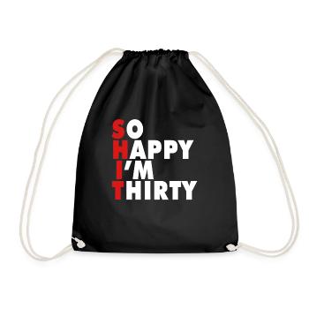 Drôle d’âge de naissance 20 ans heureux j’ai 20 ans - Sac de sport léger - noir - Devant