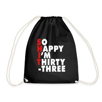 Drôle d’âge de naissance 20 ans heureux j’ai 20 ans - Sac de sport léger - noir - Devant