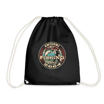 Génial depuis 2004. Angel, l’anniversaire du pêcheur - Sac de sport léger - noir - Devant