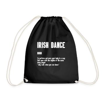 Irish Dance St. Patrick's Dance - Drawstring Bag - black - Front