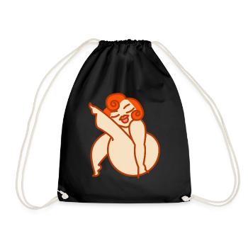 Big Sexy Girl - Drawstring Bag - black - Front